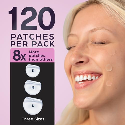 KEYCONCEPTS Pimple Patches for Face (120 Pack), Hydrocolloid Patch with Tea Tree Oil - Pimple Patch Zit Patch and Pimple Stickers - Hydrocolloid Acne Patches for Face - Zit Patches - Blemish Patches